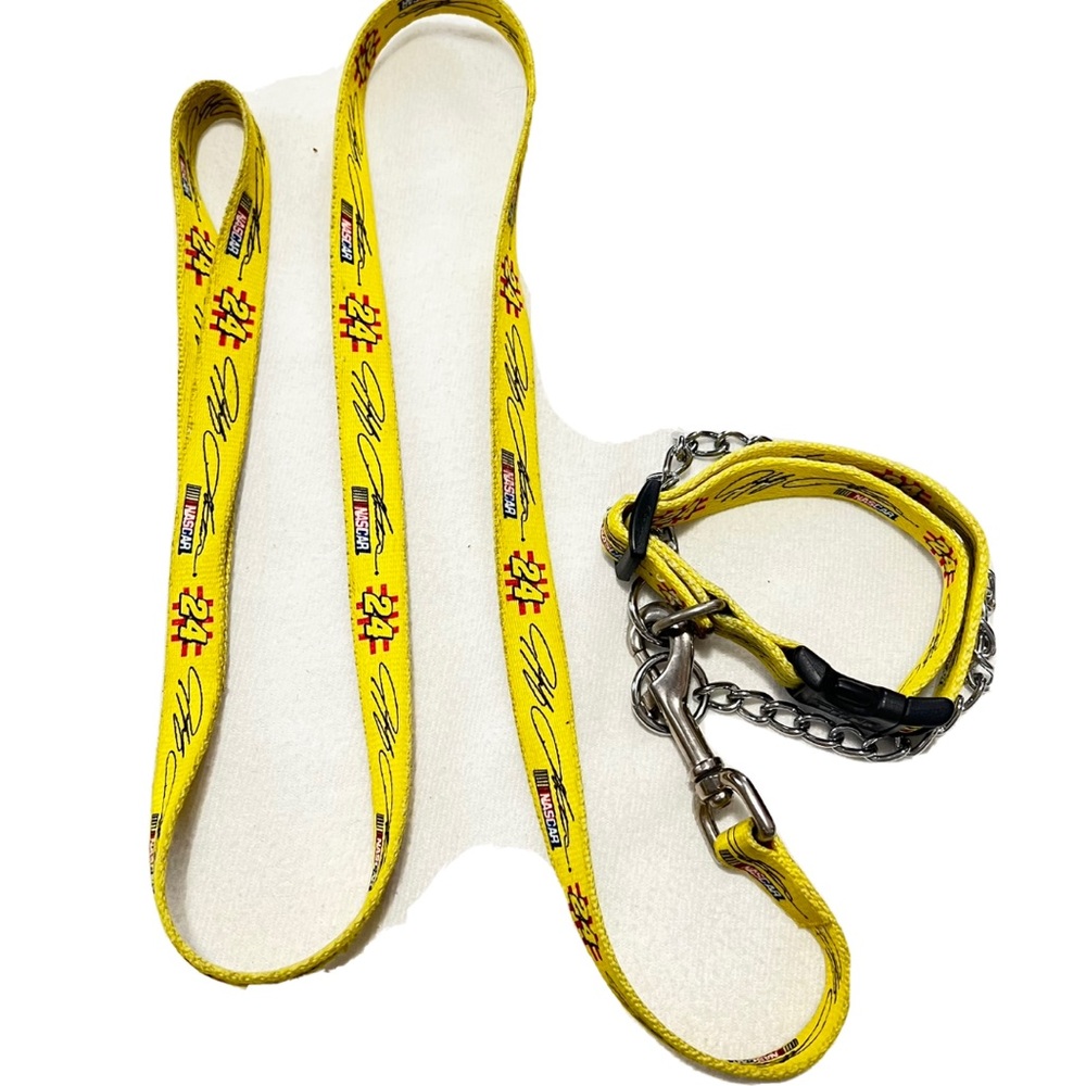 NASCAR Jeff Gordon dog collar + leash Tuff small